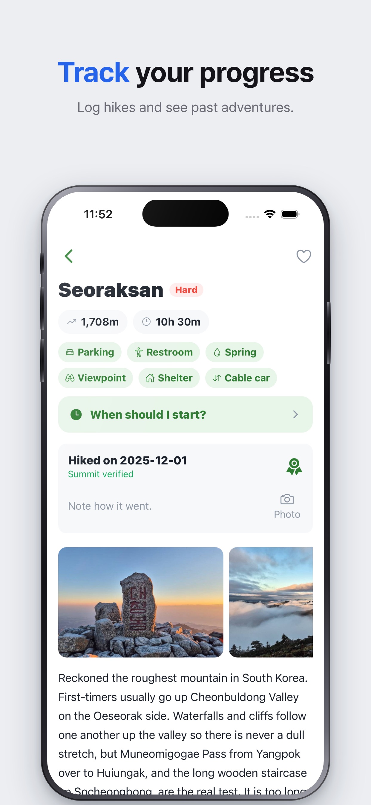 Screenshot 3 of GoHike: Korea Mountain Guide