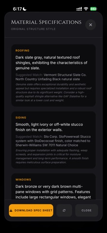 CLAD Render iPhone screenshot