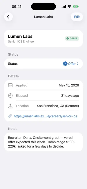 Job Trail Applications screenshot 1