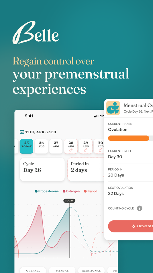 #1. Belle PMDD & Period Tracker (iOS) Podle: Belle Health Ai Technologies Ltd