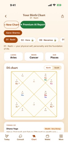 Astro Logics: Vedic Astrology iPhone screenshot