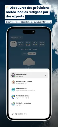 Capture d'écran de Prévi+: Météo Locale & Alertes sur iPhone 3