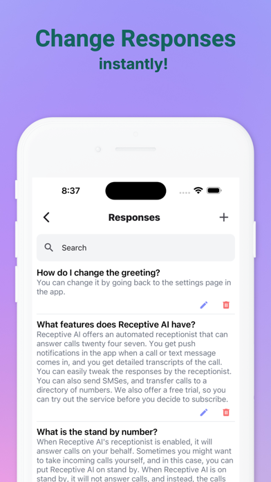 Receptive Screenshot
