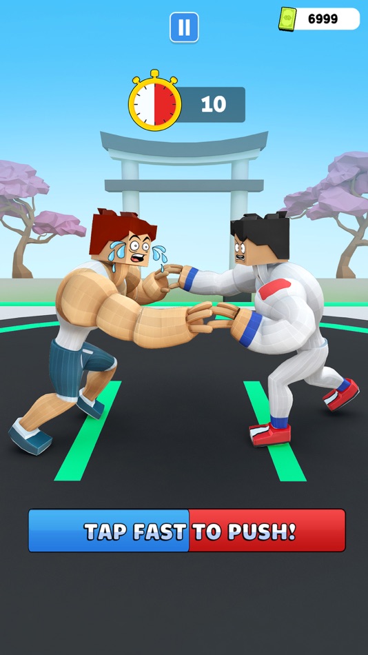 #5. Idle Gym Tap Hero: Slap & Run (iOS) By: RollingStudio