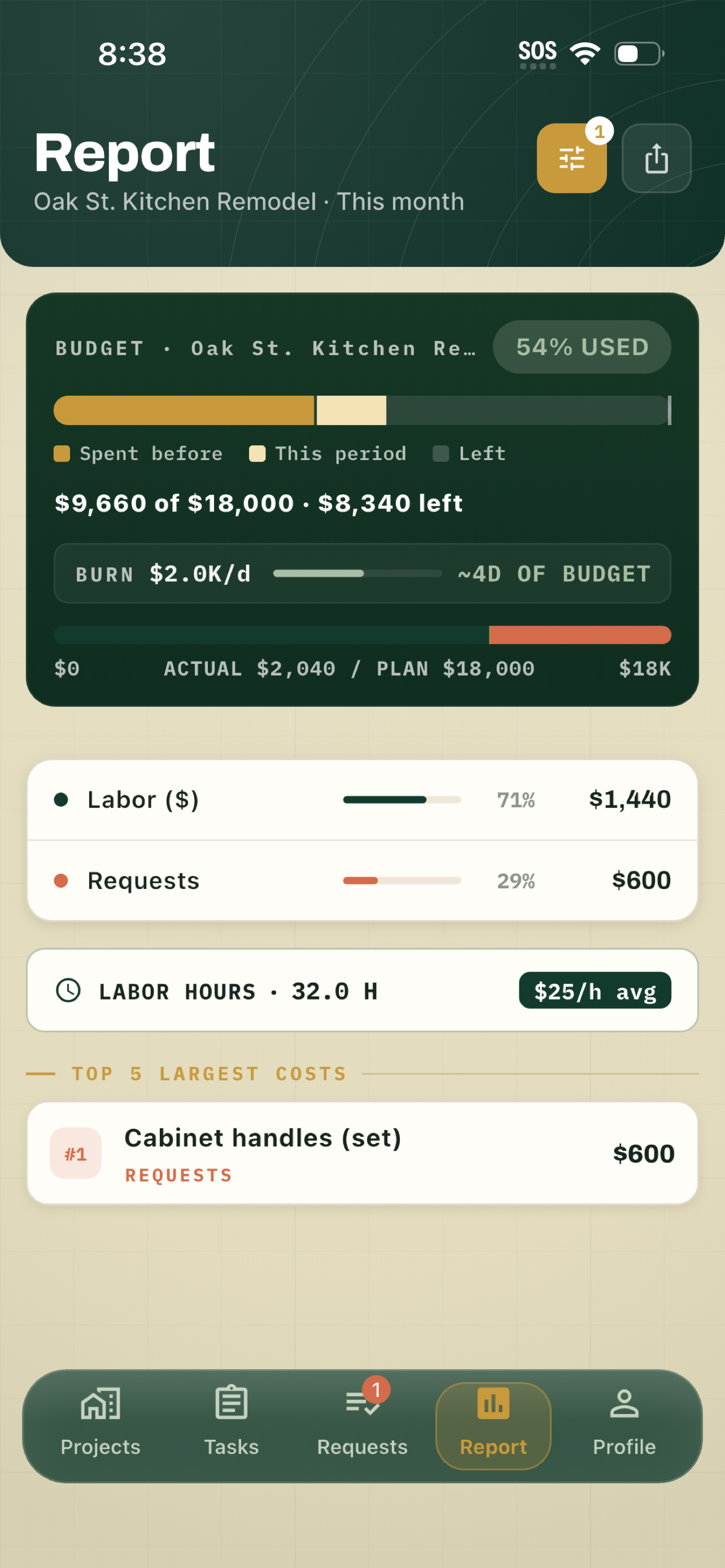 Stroyka: Job Costing & Crew screenshot 4