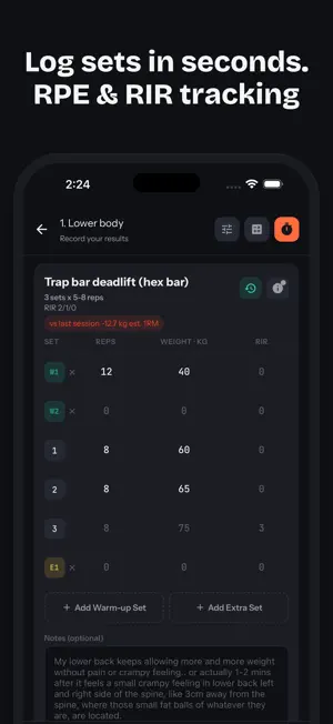 Plyox: Workout Tracker Gym Log screenshot 1