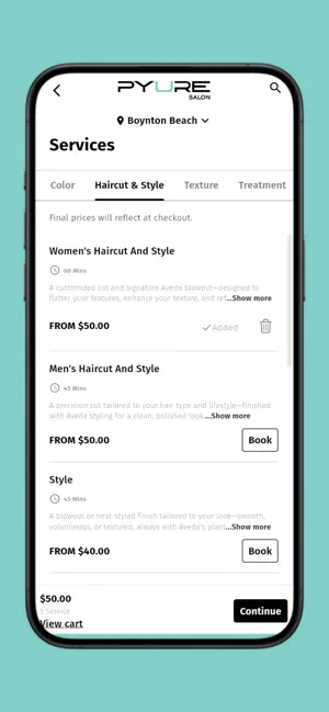 Pyure Salon - Mobile screenshot 3