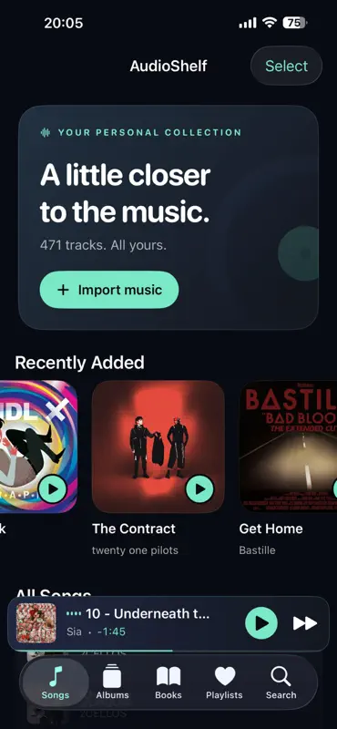 AudioShelf : Musique & Livres screenshot 7 of 10