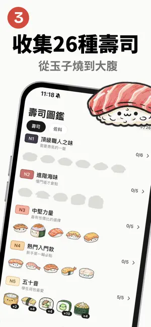 壽司日檢 - 5 分鐘 N5 N4 N3 N2 N1 單字 screenshot 3