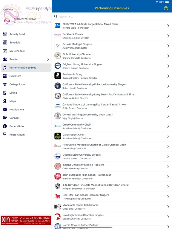ACDA Conference App app screenshot 2