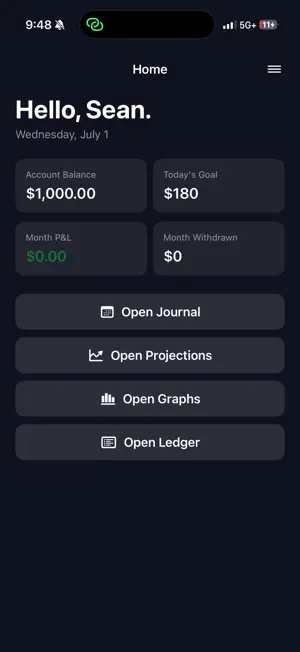 Trading Progress Tracker screenshot 1