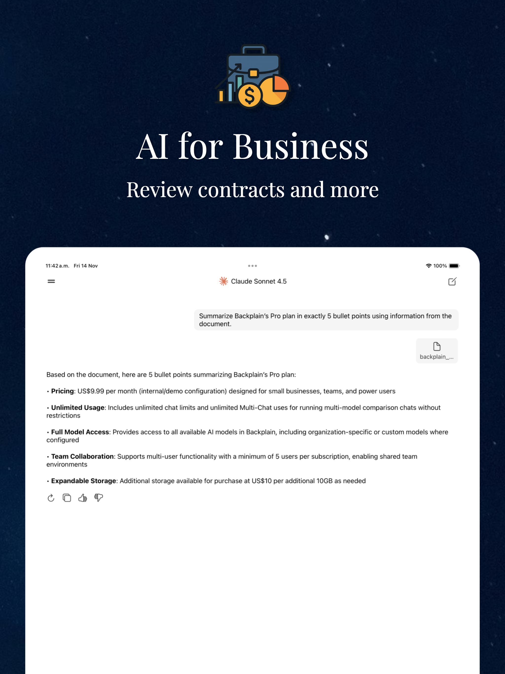 Backplain - Compare AI screenshot 13