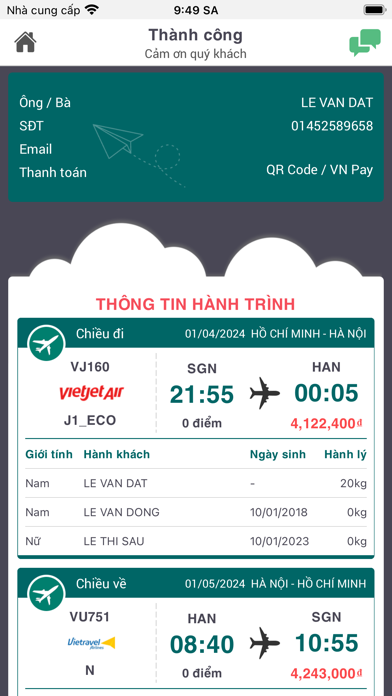 Mua Vé Máy Bay Giá Rẻ Online Screenshot
