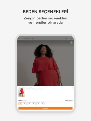 Trendyolmilla iPad screenshot