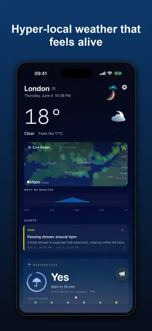 Cloudmesh: Weather Radar & AQI screenshot 1