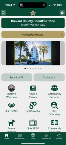 Brevard County Sheriff iPhone screenshot