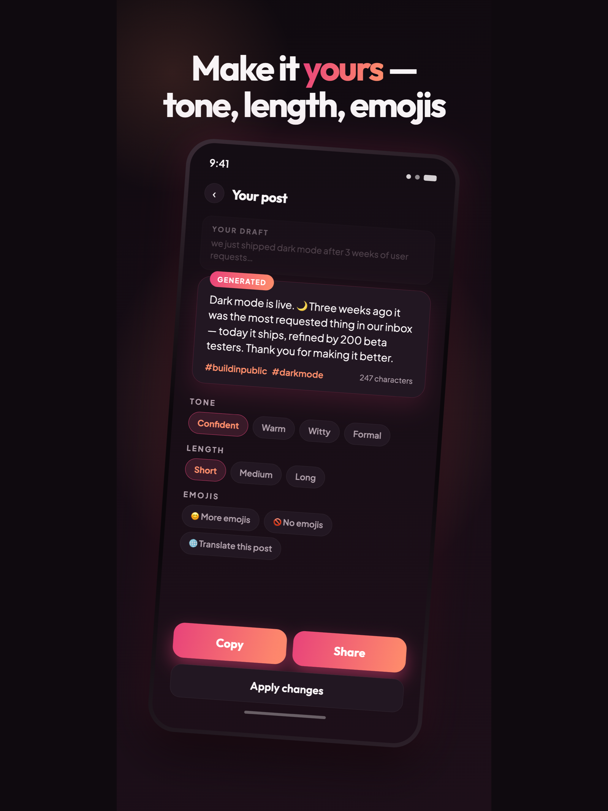 Get Post AI: Caption Writer screenshot 6
