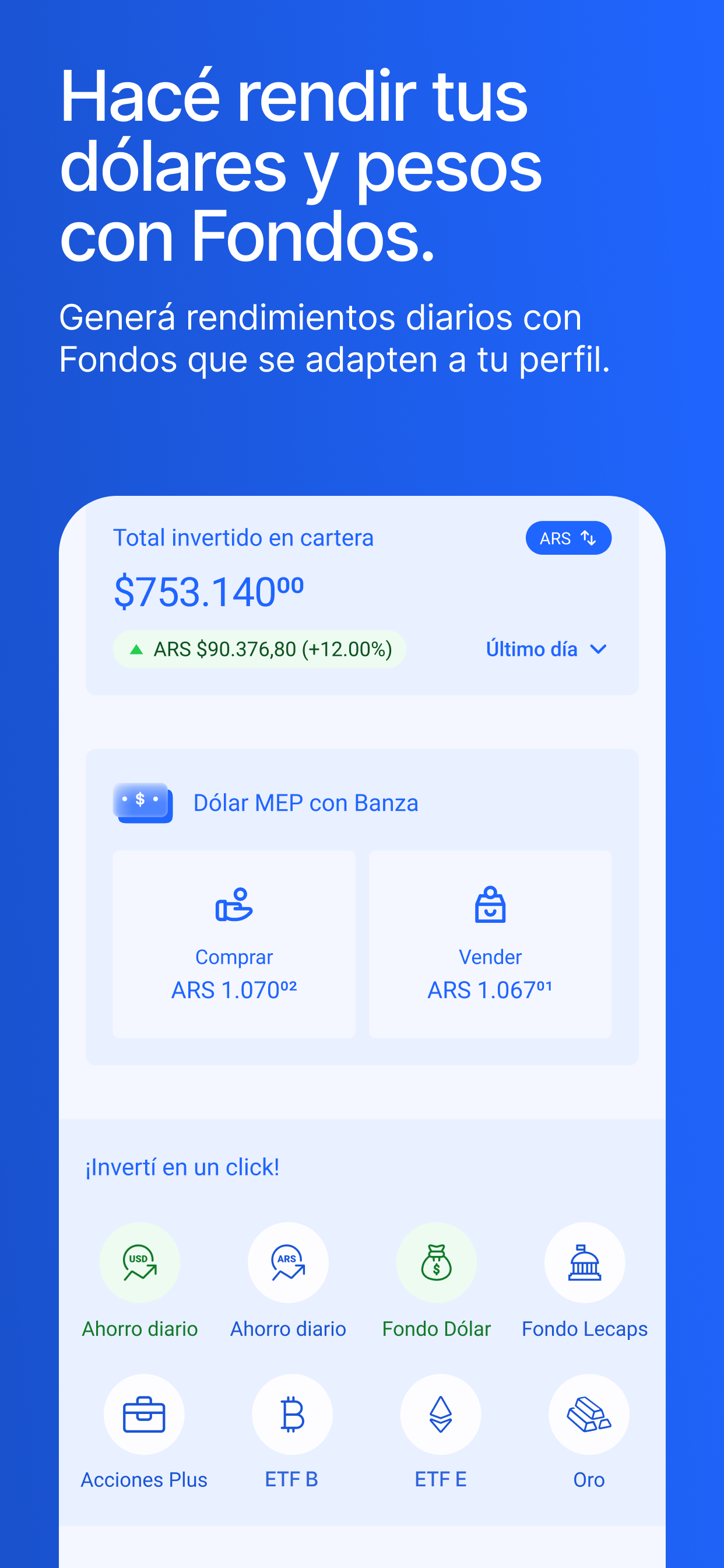 Banza: Inversiones, dólar MEP screenshot 6