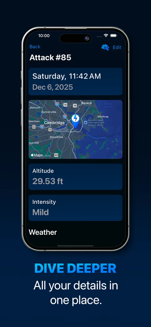Screenshot #2 pour Simple Migraine Tracker