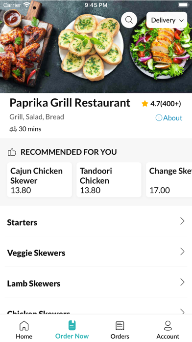 Paprika Grill Restaurant Screenshot