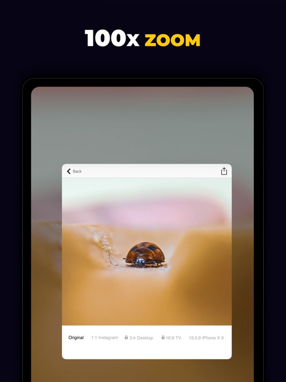 Super Photo Zoom Lens & Camera iPad screenshot 2 - Utilities app