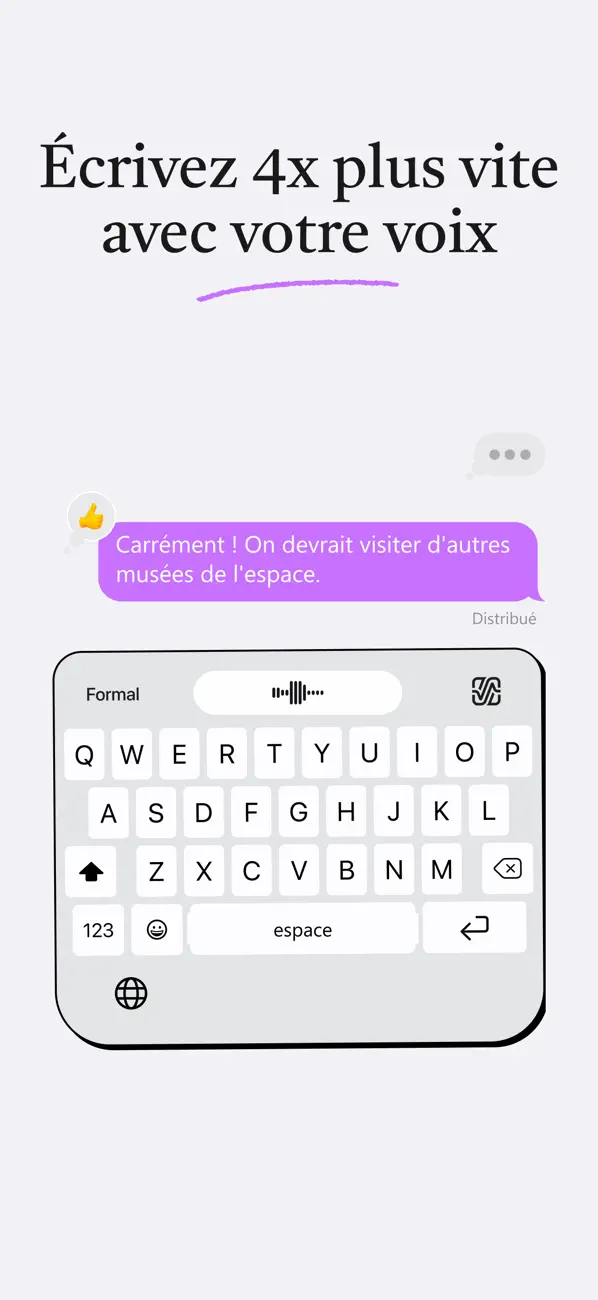 Screenshot #3 pour Swifly - The Voice Keyboard