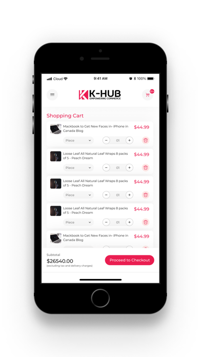 KHUB E-commerce Screenshot
