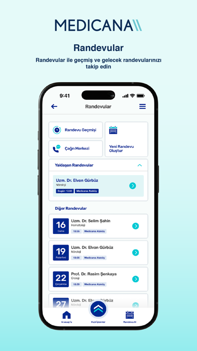 Medicana Mobil Uygulaması Screenshot