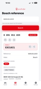 ECU Finder screenshot
