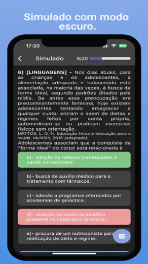 Simulado ENEM screenshot 4