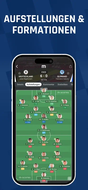 M Scores - Fussball Ergebnisse screenshot 6 of 9