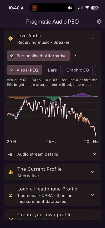 Pragmatic Audio PEQ screenshot 1 of 10