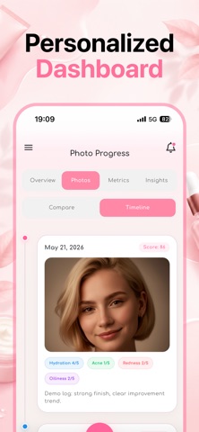 Skin Care Routine Tracker iPhone screenshot