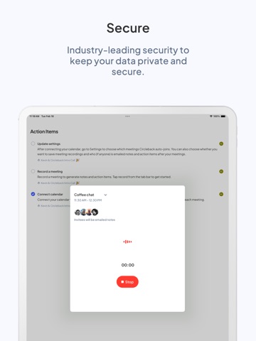 Circleback - AI Meeting Notes iPad screenshot