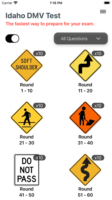 Idaho DMV Practice Test 2025 Screenshot