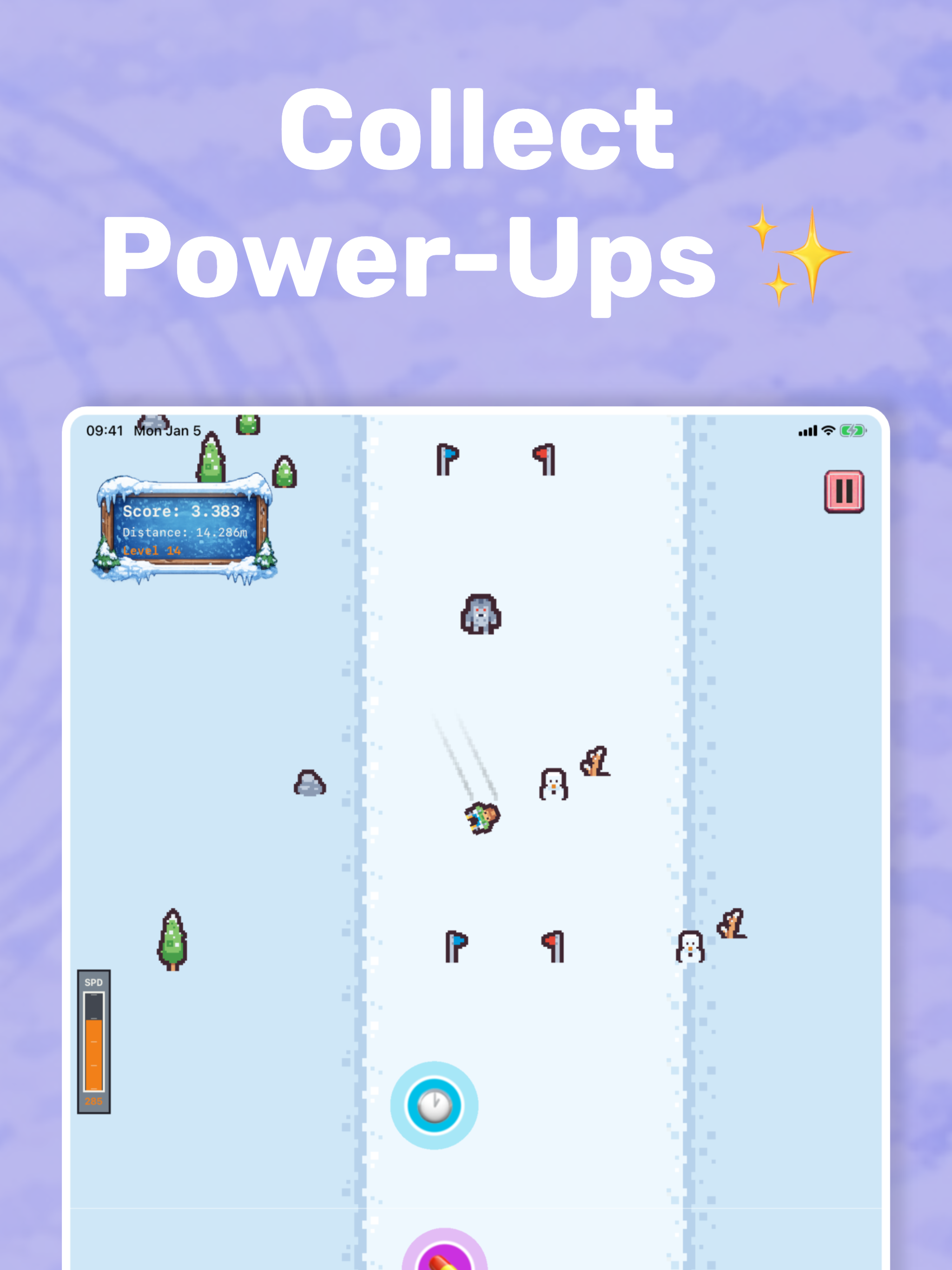 SkiFlee Endless Ski Escape screenshot 10