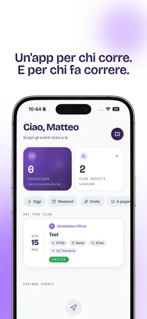 StrideMates - Run Club App screenshot 1