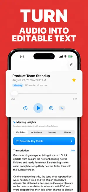 AudioText: Voice to Text screenshot 1