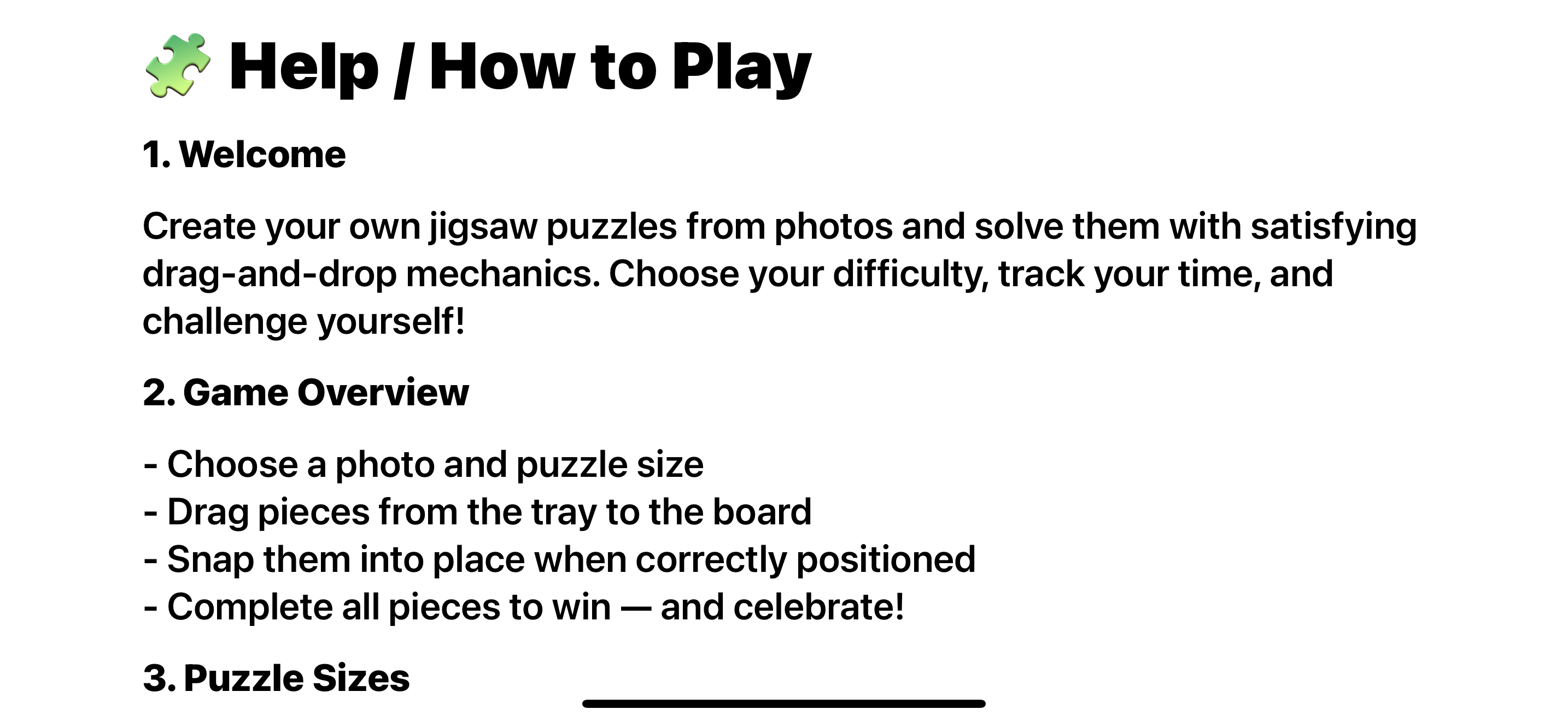 PhotoJigSawPuzzle Version