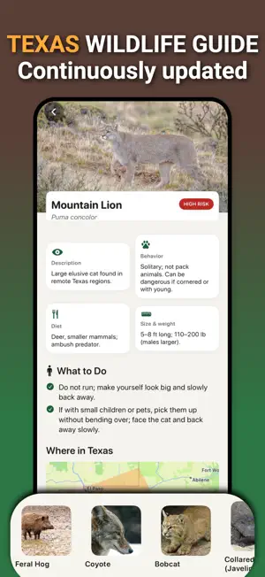 Texas Wildlife ID & Safety screenshot 3