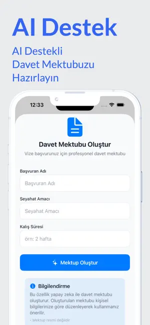 VizeAsistan iPhone screenshot 3