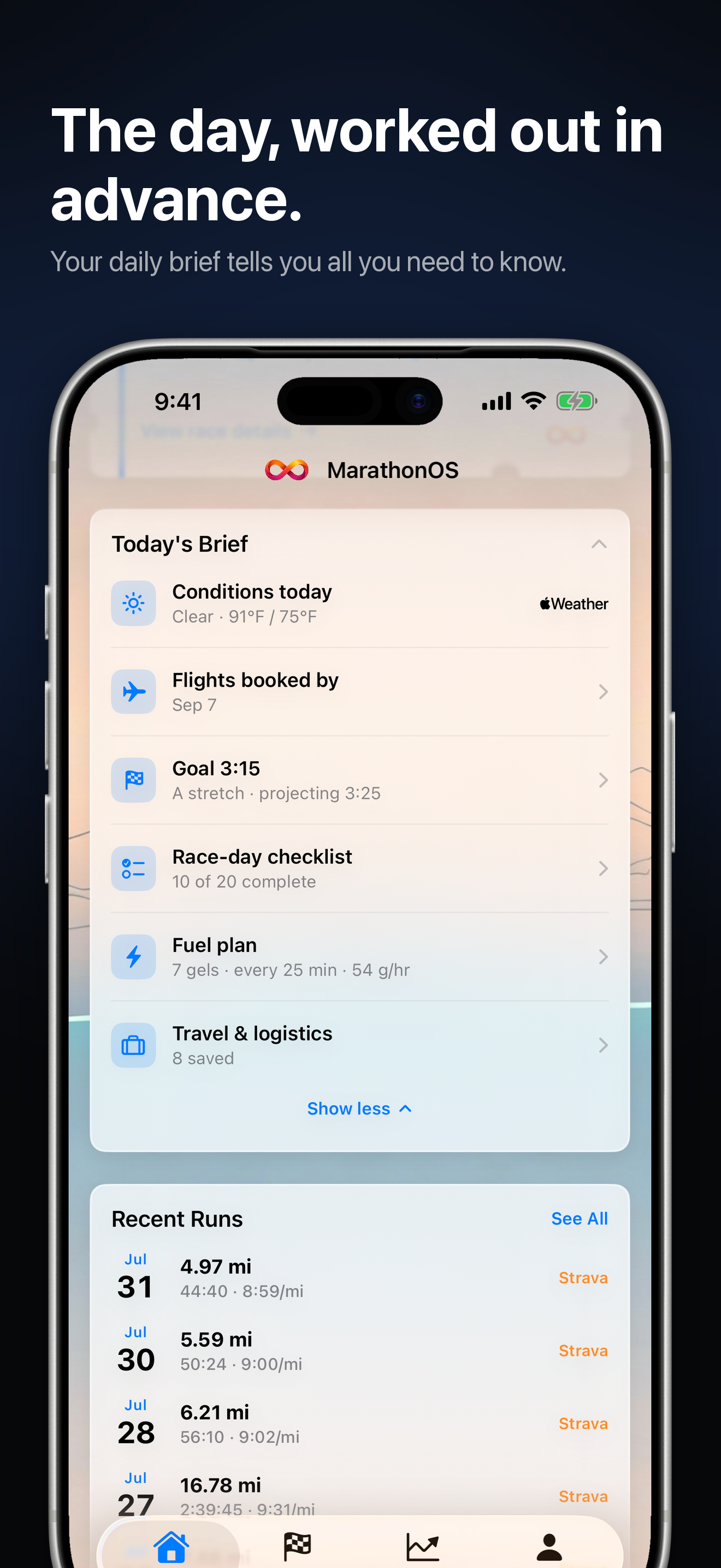MarathonOS: Race Day Ready screenshot 4