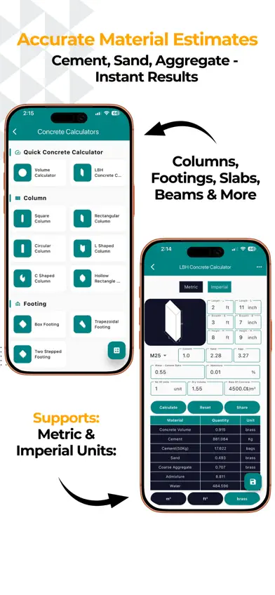 Construction Calculator A1 Pro screenshot 3