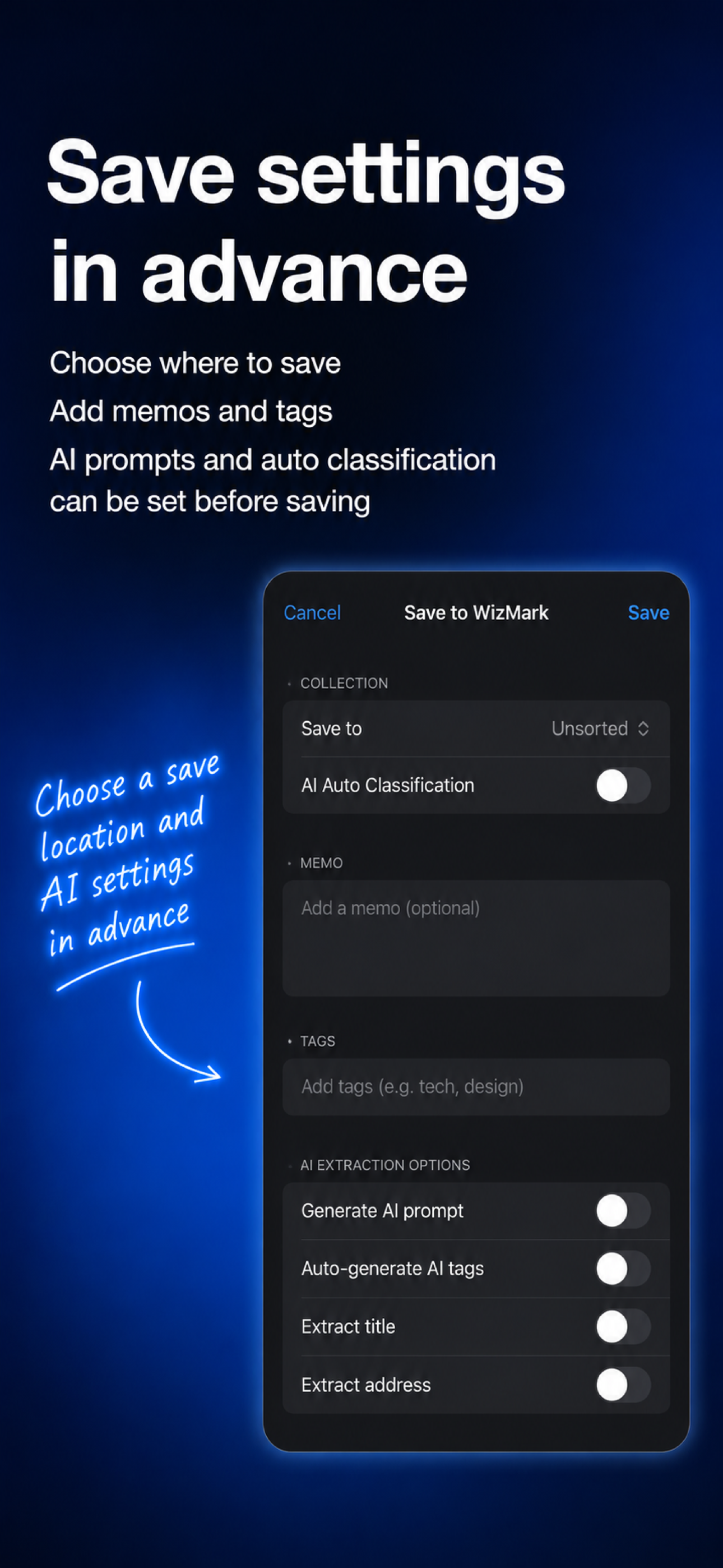 WizMark screenshot 2