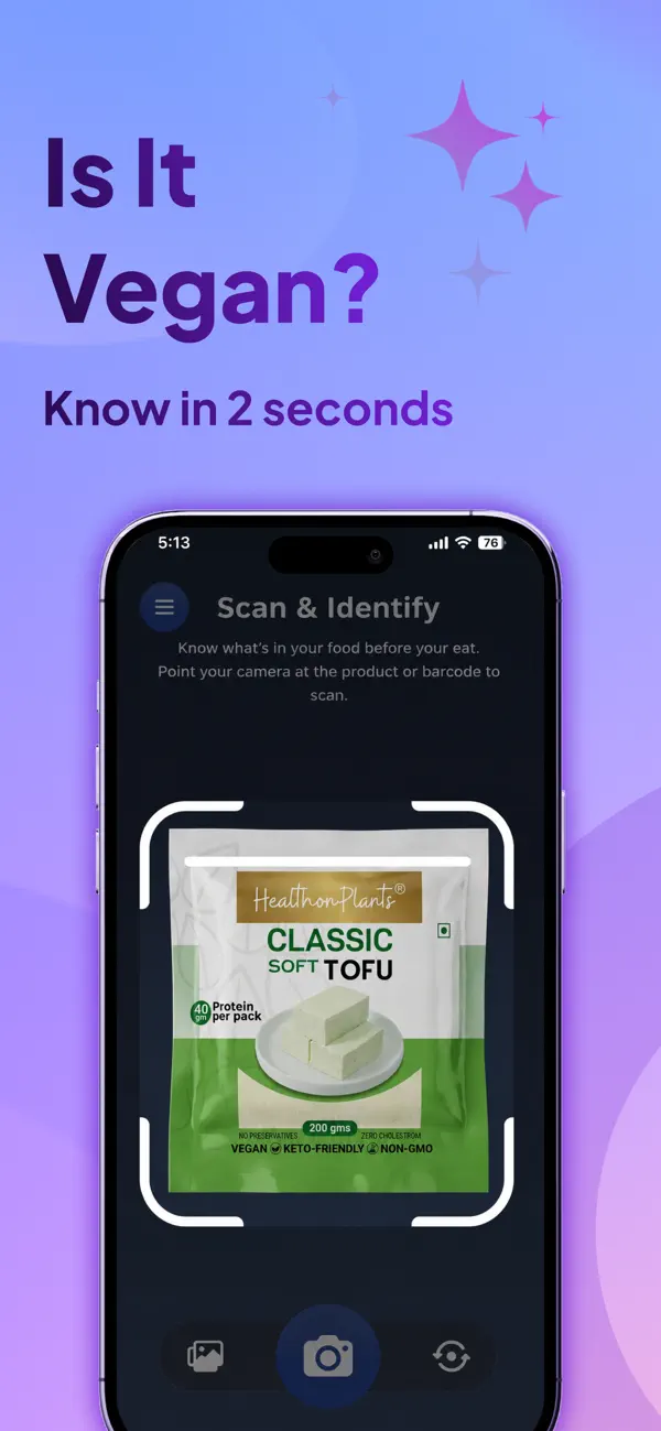 Screenshot #1 pour Food Check AI: Vegan Checker