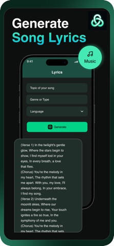 AI Writer Assistant - Lek iPhone screenshot