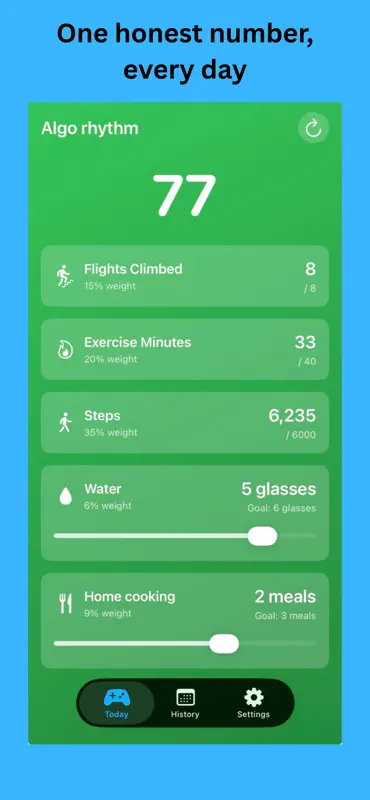 DayGame - Daily Wellness Score screenshot 2 of 6