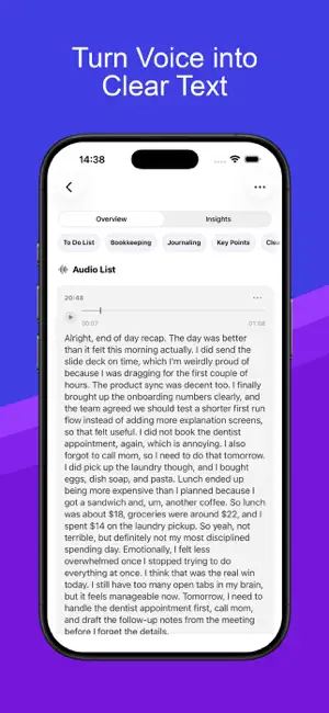 Voryn: AI Voice Notes & Diary screenshot 3