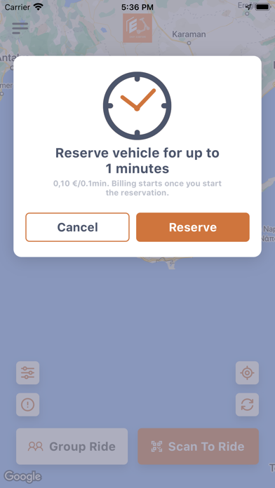 EasyScootersApp Screenshot