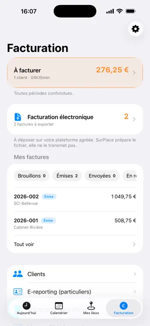 SurPlace : compteur d'heures screenshot 4